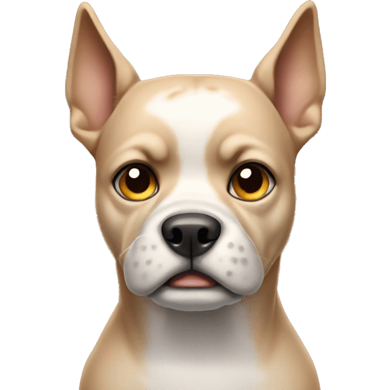 dog with a mean face emoji