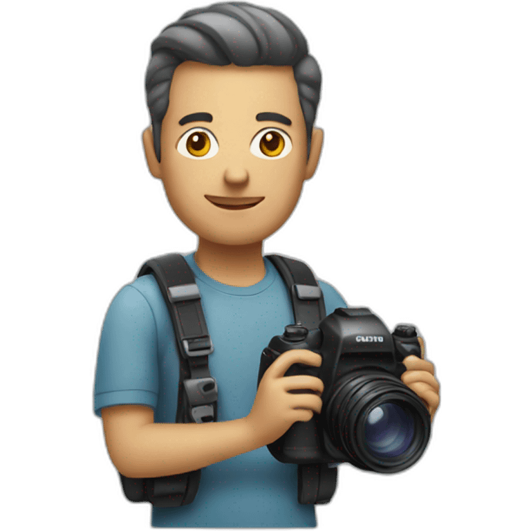 man with camera emoji