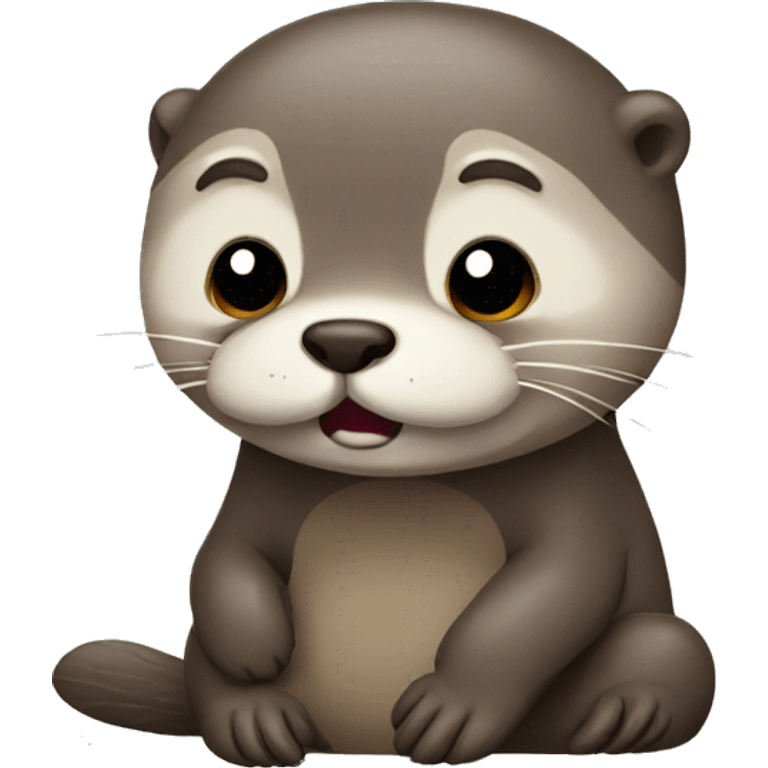 sad otter  emoji