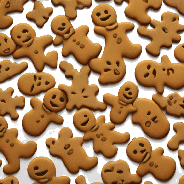 Gingerbread cookie emoji