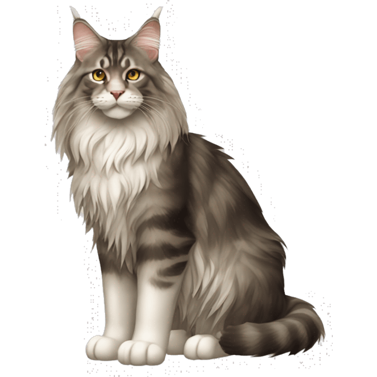 Maine Coon Cat Breed Full Body emoji