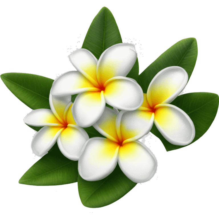 plumeria flower emoji