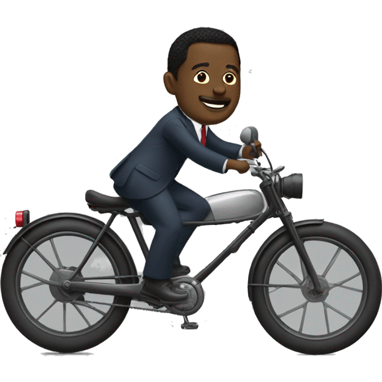 Faure Gnassingbe on bike emoji