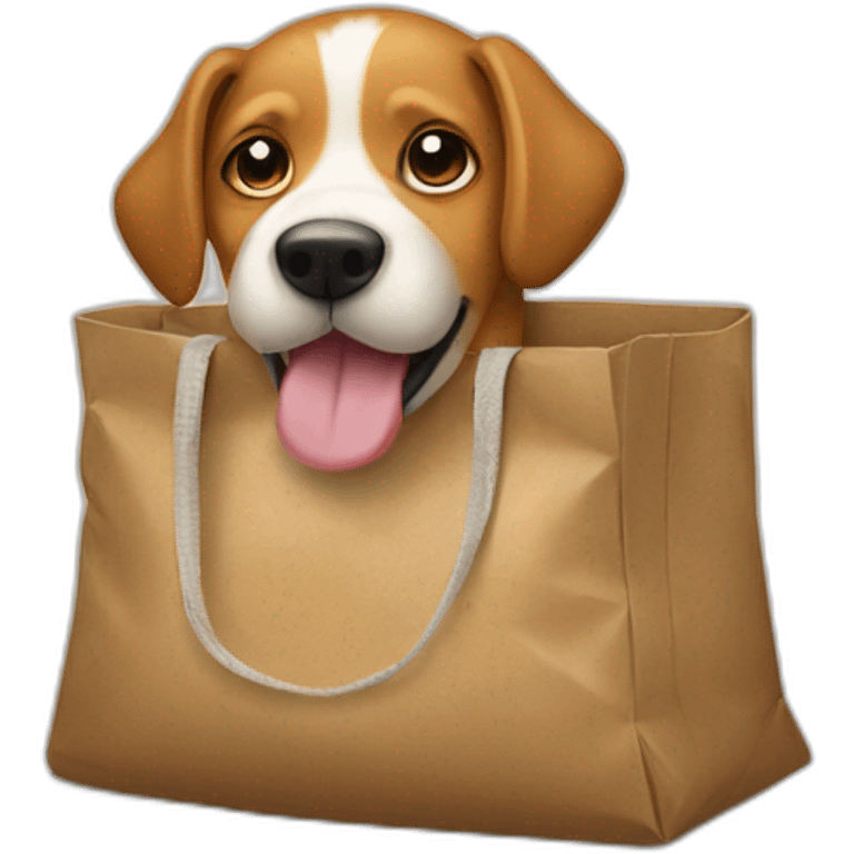 Dog in a Bag emoji