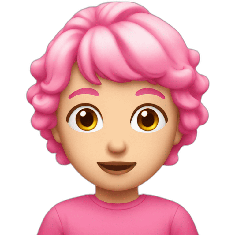 pink loving emoji