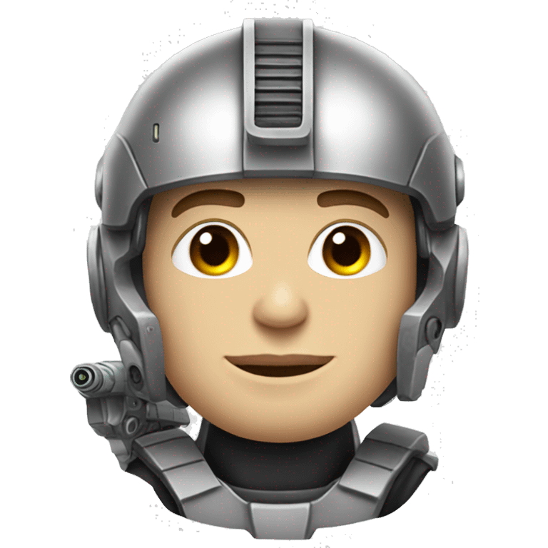 Elon Musk as a Cyborg Soldier emoji