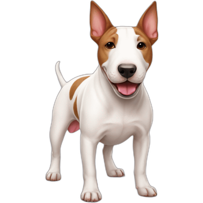 Bull terrier in love emoji