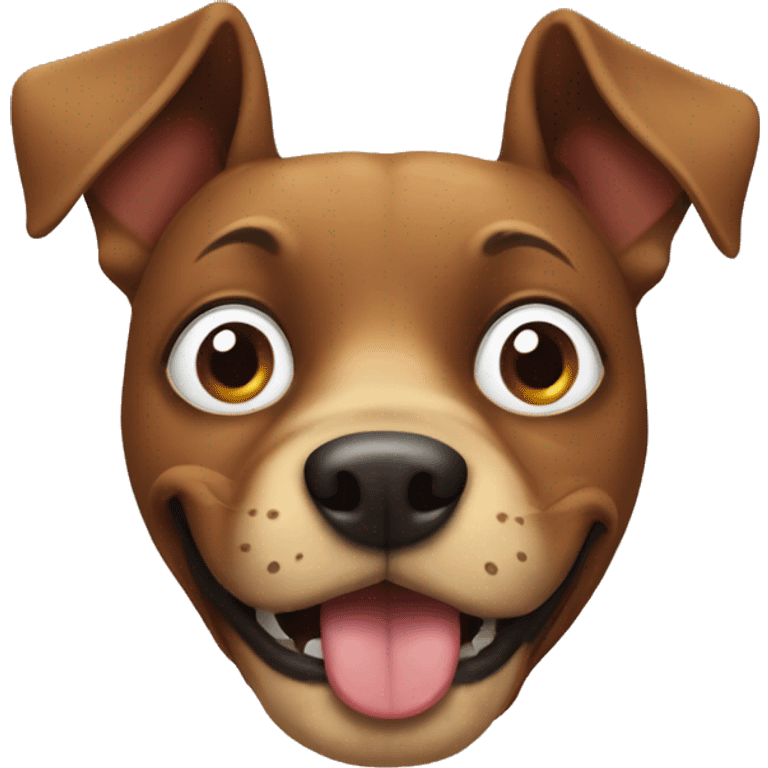 The funny dog head emoji