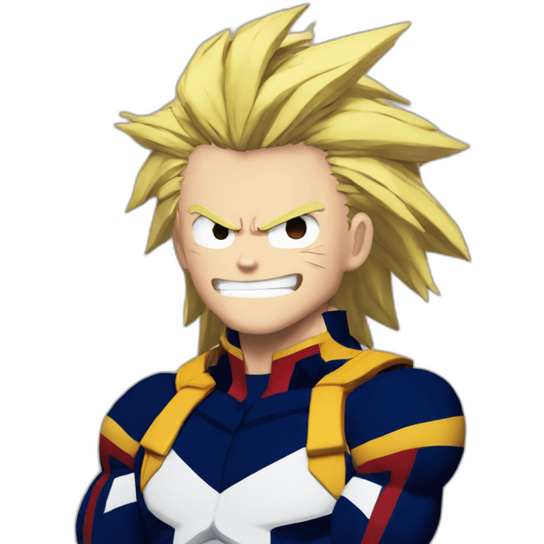 All might my hero academia motivated emoji