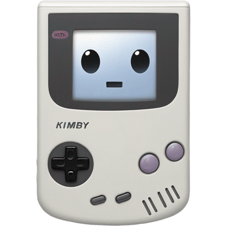 gameboy with Kirby eyes emoji