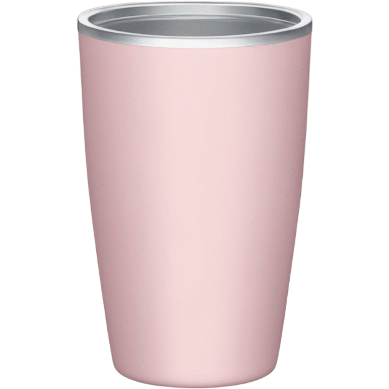 Light pink tumbler without face emoji