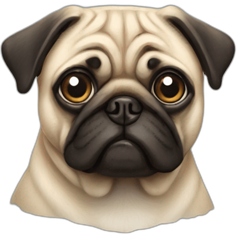 Pug dog  emoji