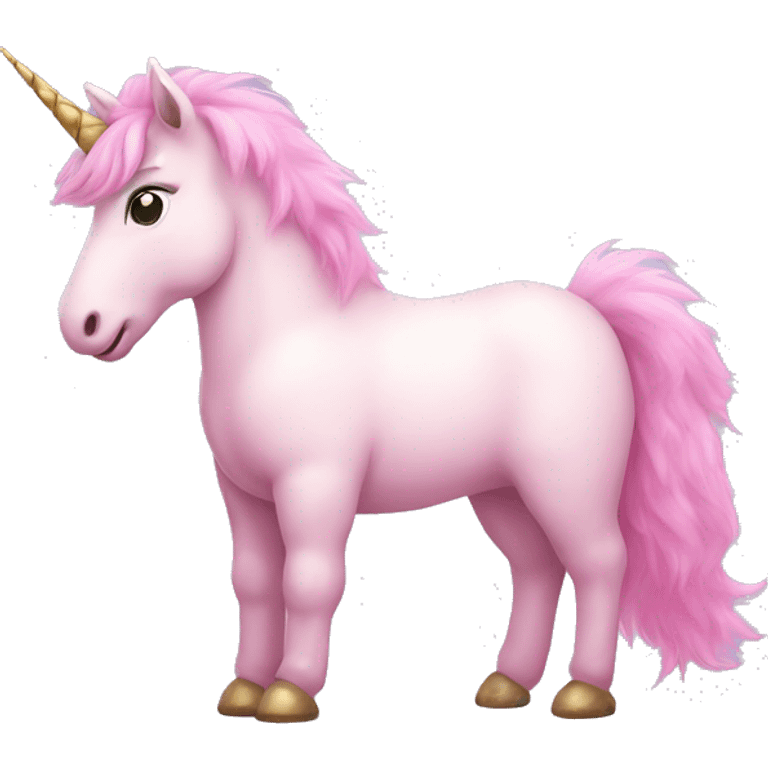 pink fluffy unicorn  emoji