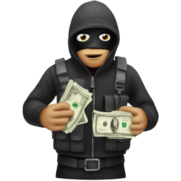 Robber with money bog emoji