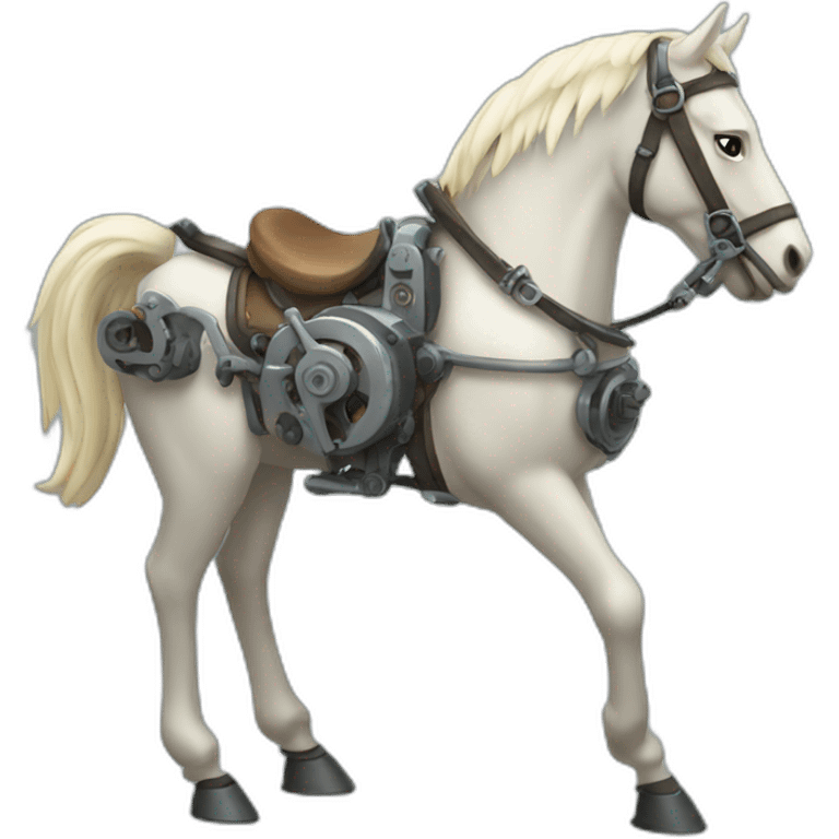 Mechanical horse emoji