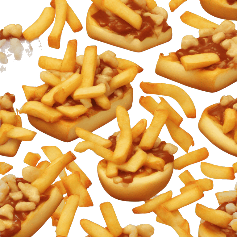 Poutine qui mange une poutine emoji