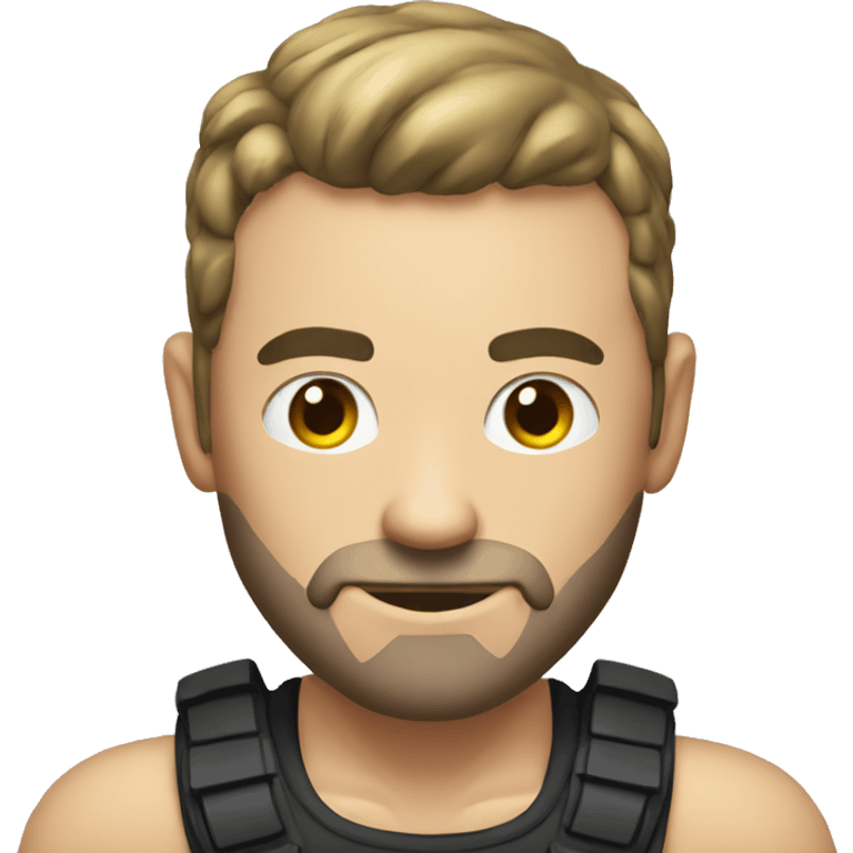 Muscled hacker emoji