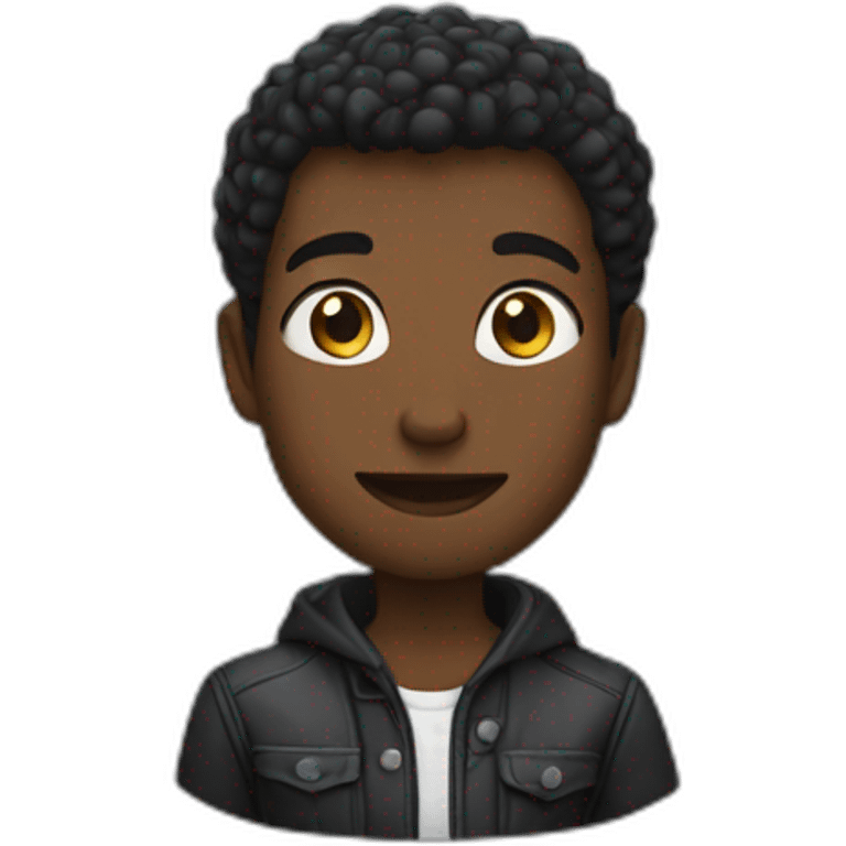 Couer noire avec du 🔥 emoji