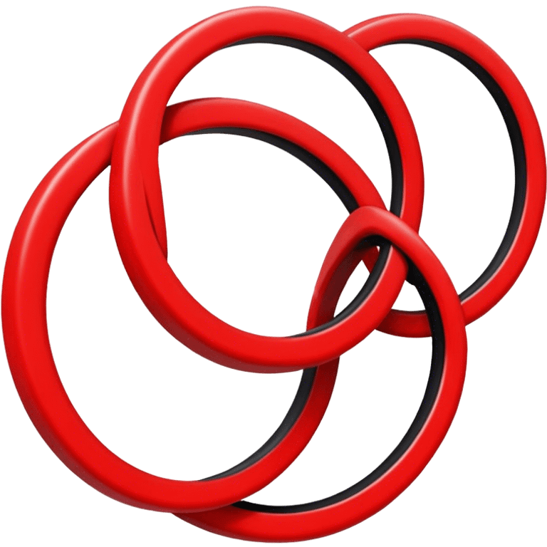 Red and black ring  emoji