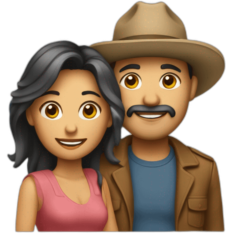 Hombre y mujer acostados emoji