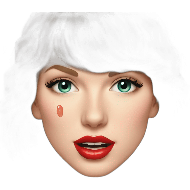 taylor-swift-selfie-milk-on-face-dripping emoji