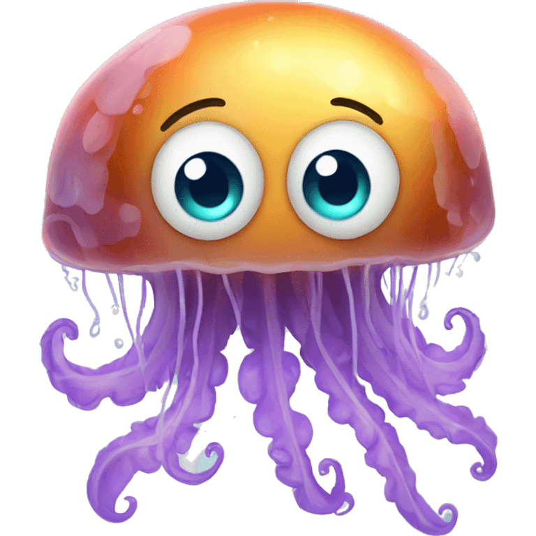 Surprised jellyfish emoji