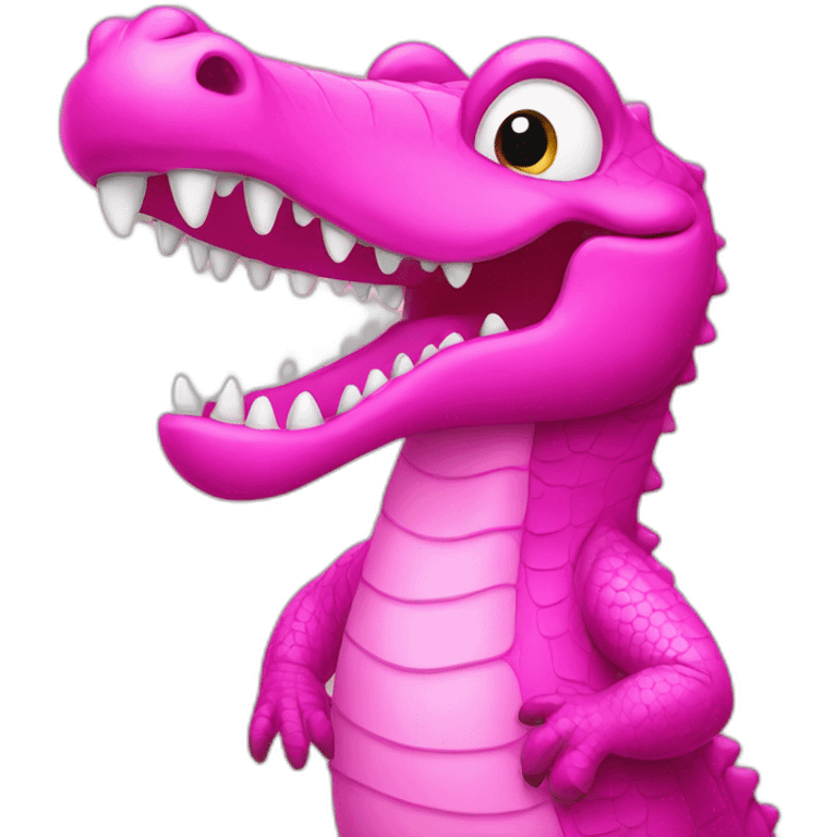 pink crocodile emoji