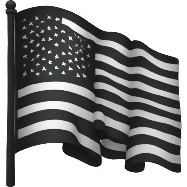 Black American Flag emoji