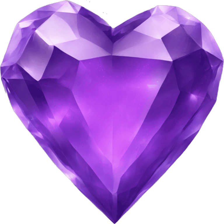 purple crystal heart emoji