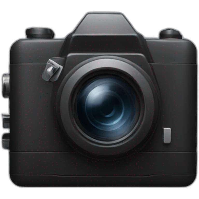 simple shape of black camera emoji