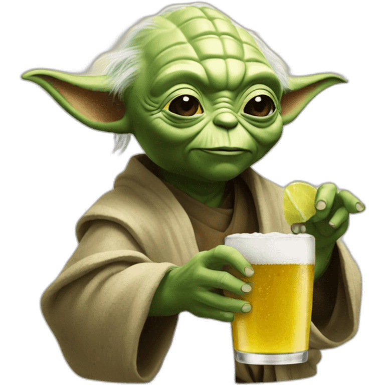 Yoda drink bier emoji