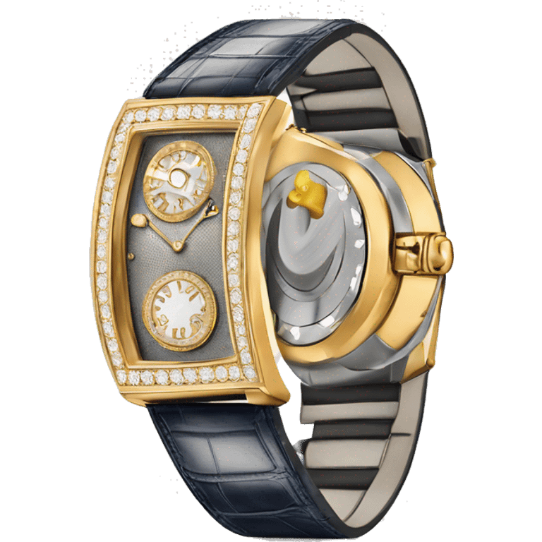 Piguet Royal  daimond watch back side emoji