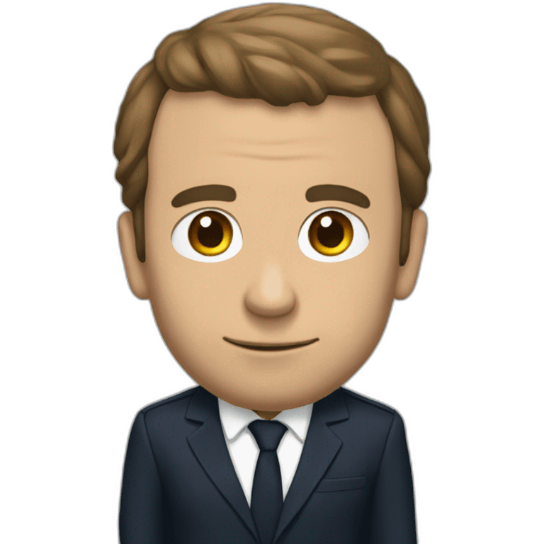 Macron qui se maquille emoji