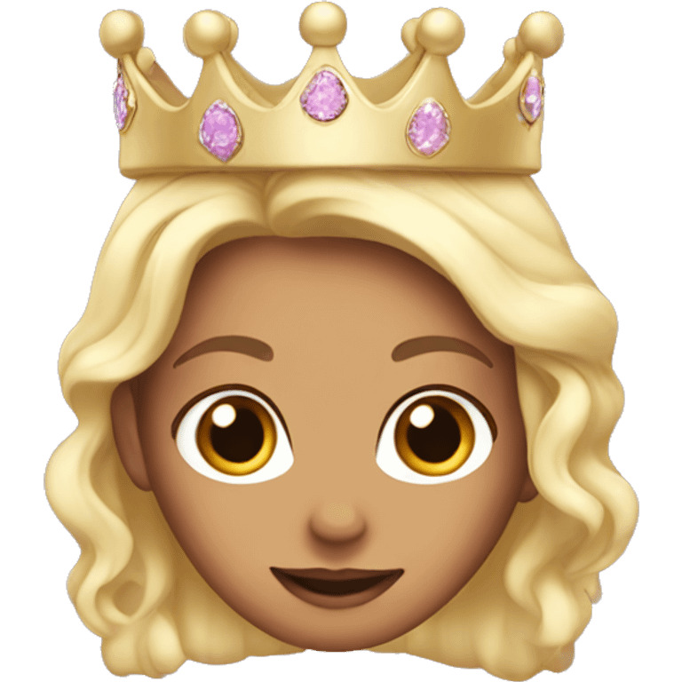 Ny to girls whit princess crown  emoji