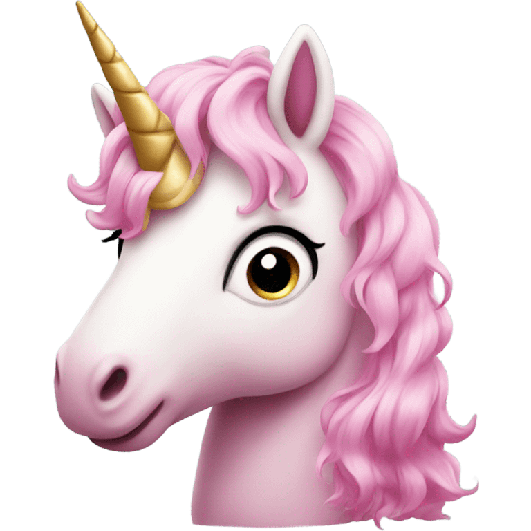 Pink cute unicorn  emoji