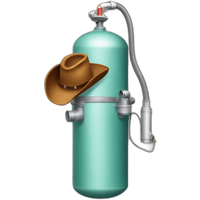 Cowboy oxygen tank emoji