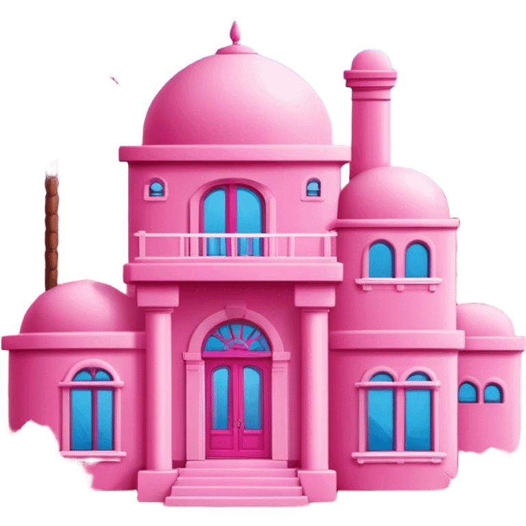 Barbie pink desert villa emoji