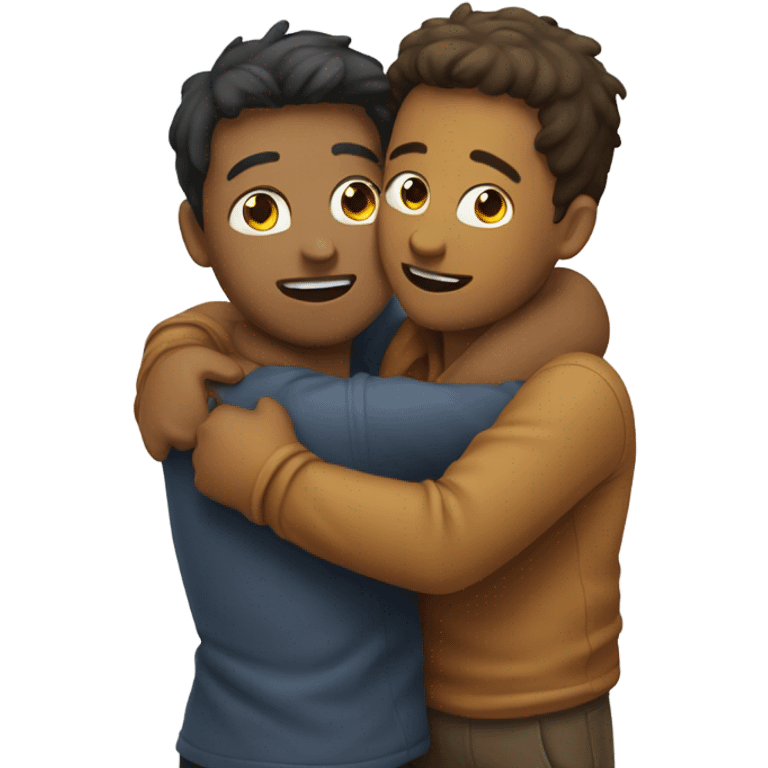  Two friends giving a hug  emoji