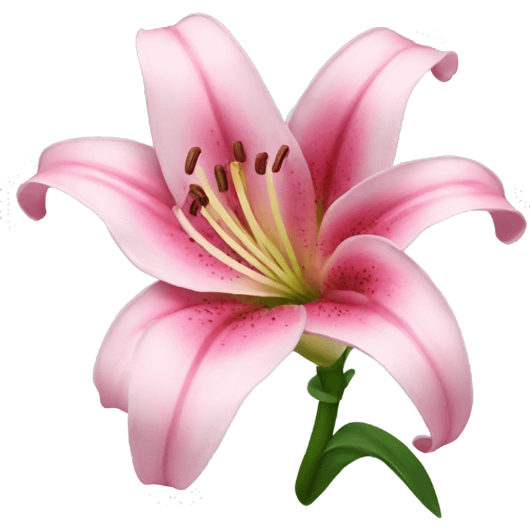 pink lily flower emoji