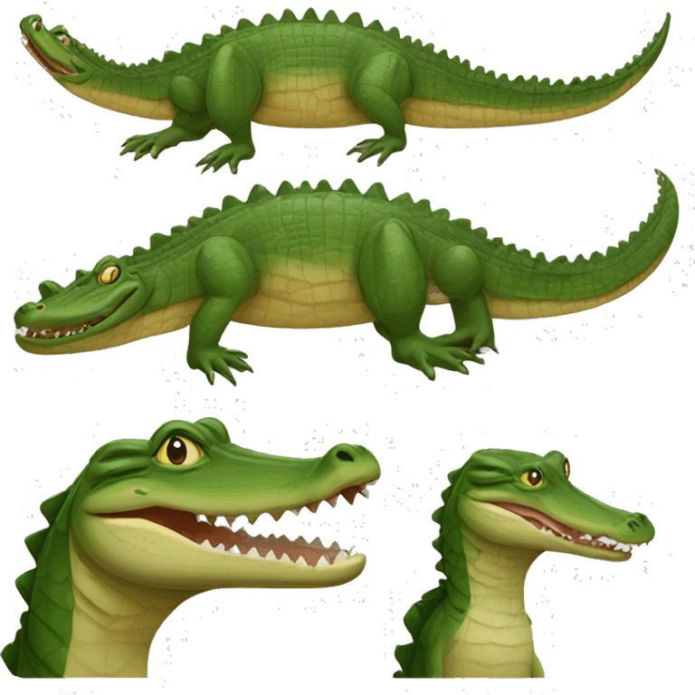 Crocodile with ducks head emoji