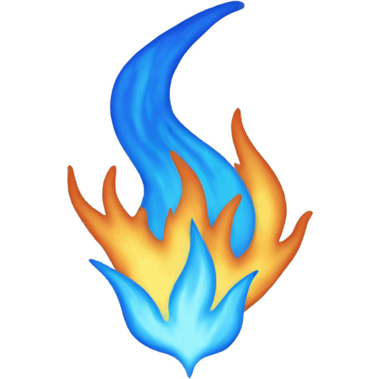 blue flame emoji