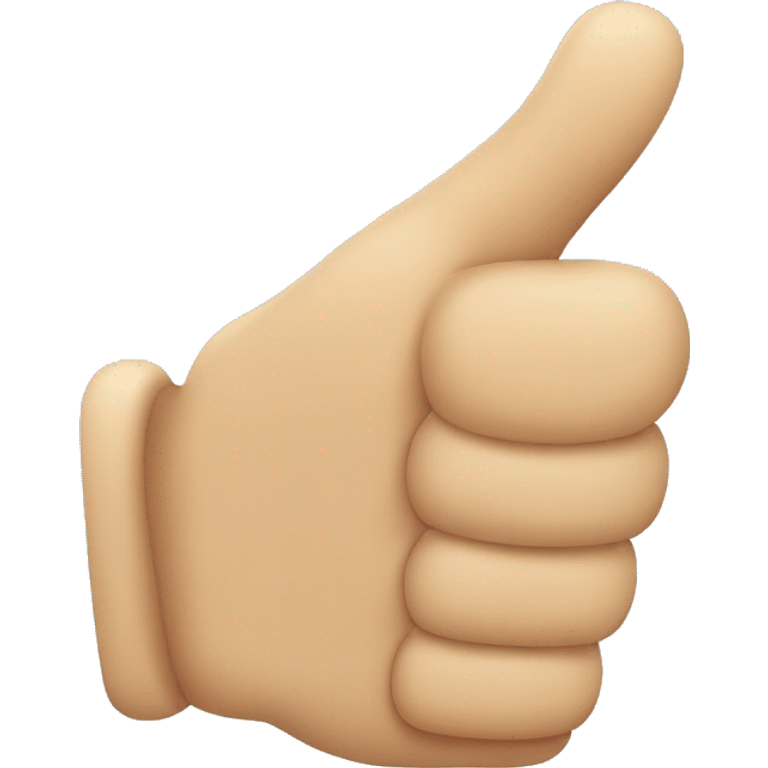 thumbs up with half a thumb emoji