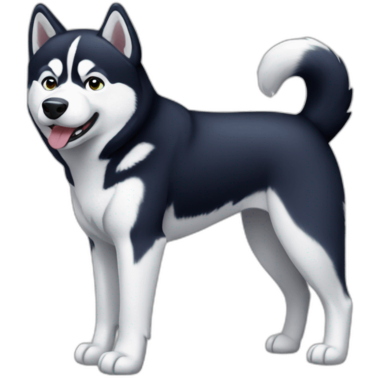 Husky full body emoji