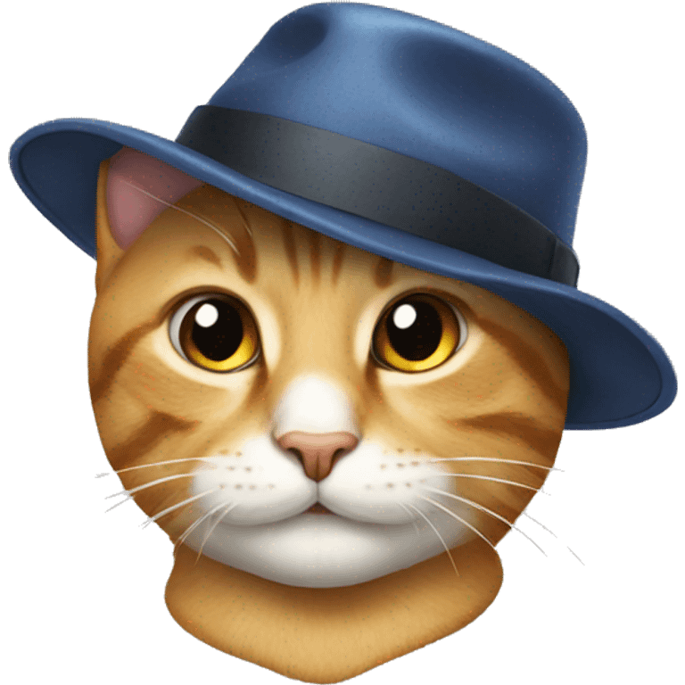 Cat wearing hat emoji