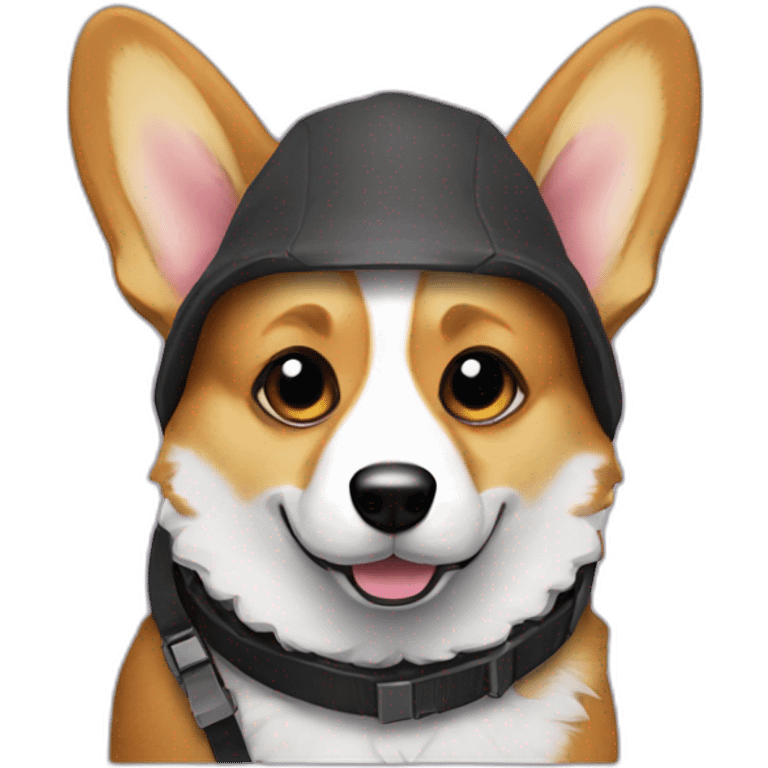 Hacker corgi emoji