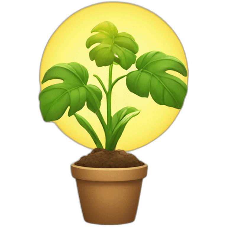 plant and sunlight emoji