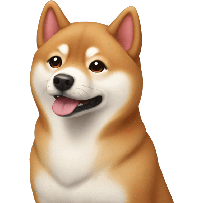 Red Sesame Shiba with light brown pomerandian emoji