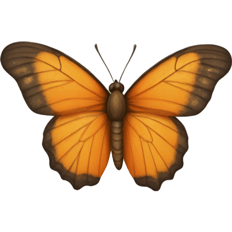 mariposa naranja emoji