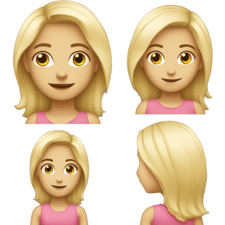 Blond girl funny  emoji