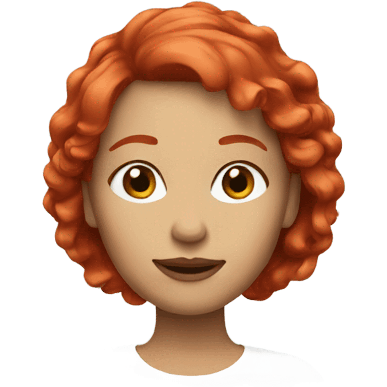 Lady Red hair  emoji